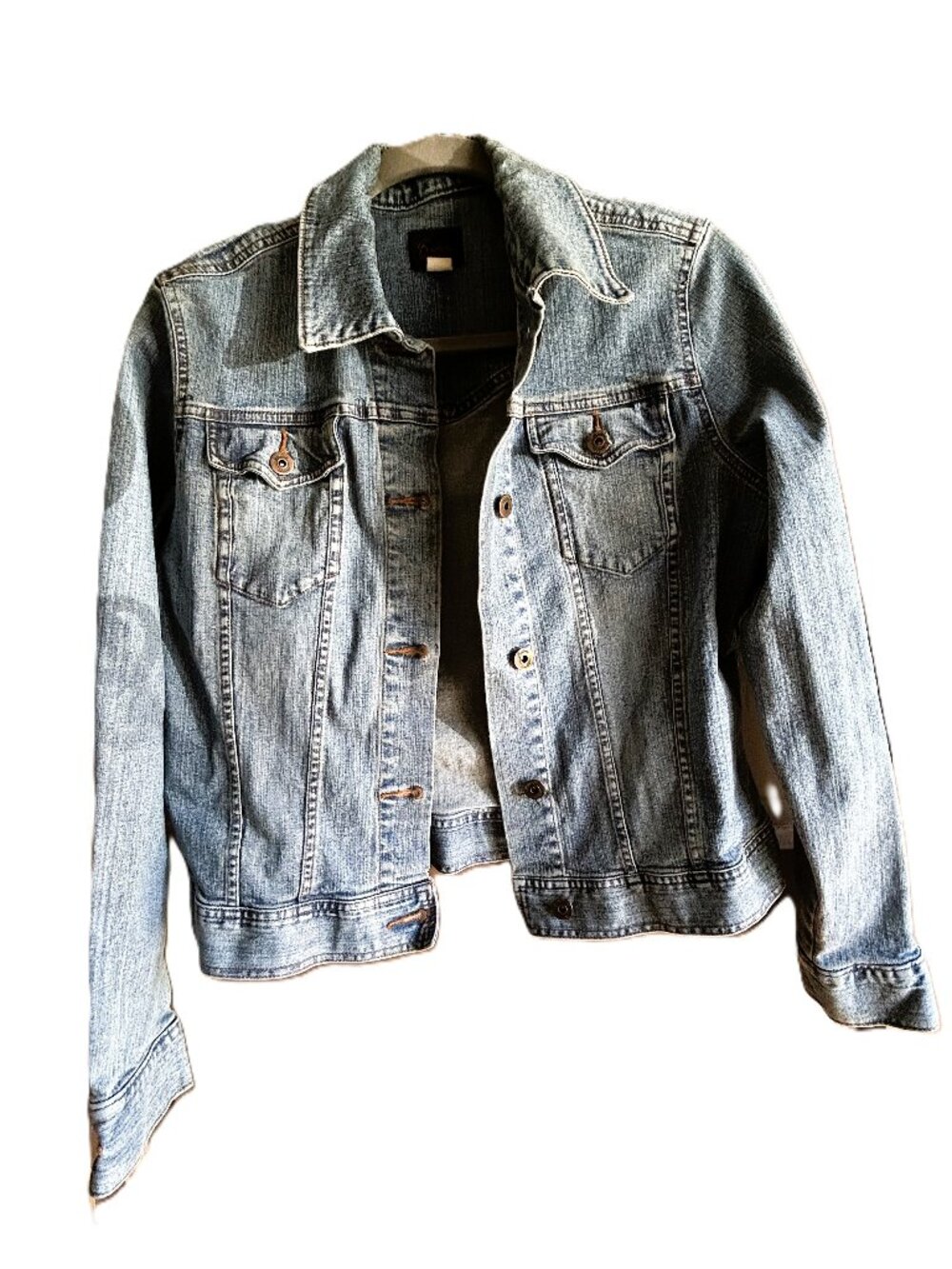 Riders Light Washed Denim Jacket Size M